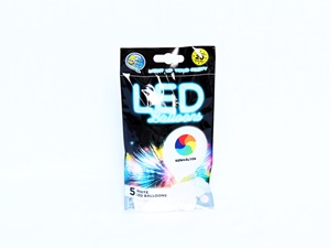 Világító színváltó LED-es lufi Fehér színű