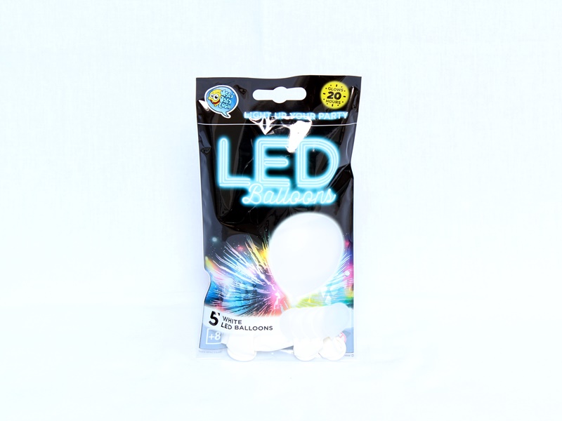 Világító LED-es lufi Fehér színű, 1.499 Ft