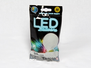Világító LED-es lufi Ezüst színű